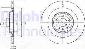 Delphi BG4387 - Гальмівний диск autozip.com.ua