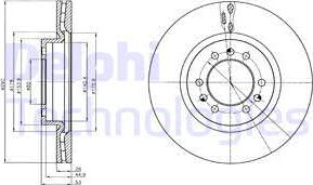 Delphi BG4339 - Гальмівний диск autozip.com.ua