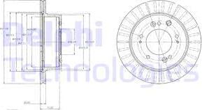 Delphi BG4331 - Гальмівний диск autozip.com.ua