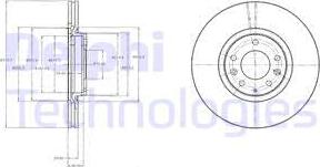 Delphi BG4332 - Гальмівний диск autozip.com.ua