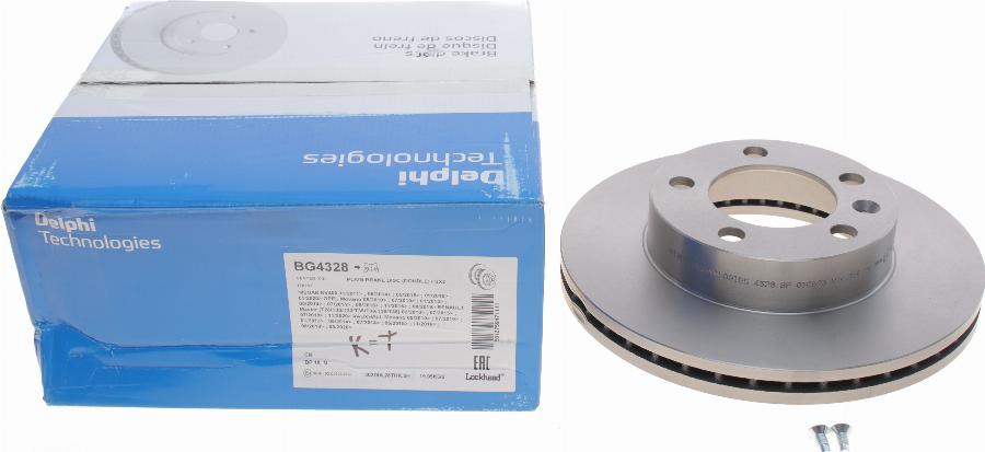 Delphi BG4328 - Гальмівний диск autozip.com.ua