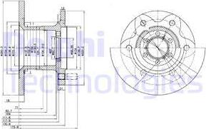 Delphi BG429 - Гальмівний диск autozip.com.ua