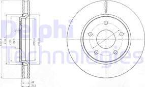 Delphi BG4248 - Гальмівний диск autozip.com.ua