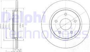 Delphi BG4247 - Гальмівний диск autozip.com.ua