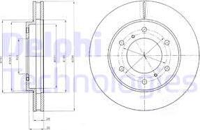 Delphi BG4257 - Гальмівний диск autozip.com.ua