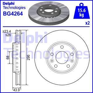 Delphi BG4264 - Гальмівний диск autozip.com.ua