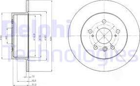 Delphi BG4268 - Гальмівний диск autozip.com.ua