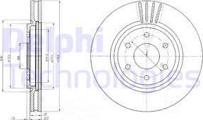 Delphi BG4205 - Гальмівний диск autozip.com.ua