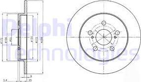 Delphi BG4201 - Гальмівний диск autozip.com.ua