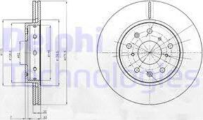 Delphi BG4208 - Гальмівний диск autozip.com.ua