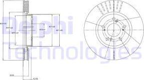 Delphi BG4215 - Гальмівний диск autozip.com.ua