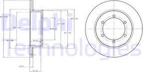 Delphi BG4218 - Гальмівний диск autozip.com.ua