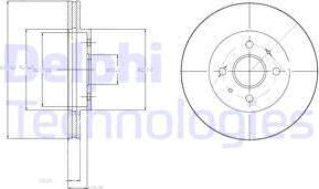 Delphi BG4213 - Гальмівний диск autozip.com.ua