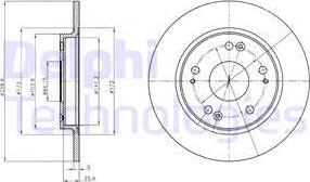 Delphi BG4280 - Гальмівний диск autozip.com.ua