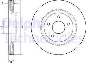 Delphi BG4283 - Гальмівний диск autozip.com.ua