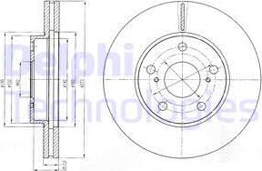 Delphi BG4234C - Гальмівний диск autozip.com.ua