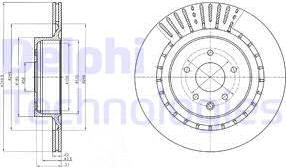 Delphi BG4230C - Гальмівний диск autozip.com.ua