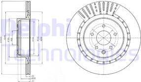 Delphi BG4230 - Гальмівний диск autozip.com.ua
