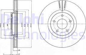 Delphi BG4231 - Гальмівний диск autozip.com.ua