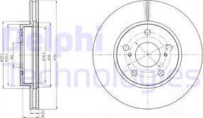 Delphi BG4232 - Гальмівний диск autozip.com.ua