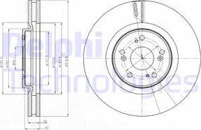 Delphi BG4225 - Гальмівний диск autozip.com.ua