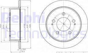 Delphi BG4220 - Гальмівний диск autozip.com.ua