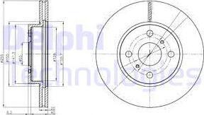 Delphi BG4274 - Гальмівний диск autozip.com.ua