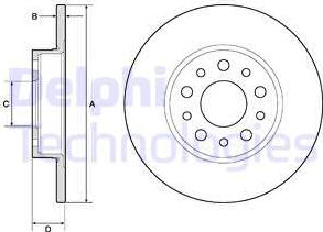 Delphi BG4798C - Гальмівний диск autozip.com.ua