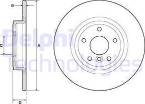 Delphi BG4766C - Гальмівний диск autozip.com.ua