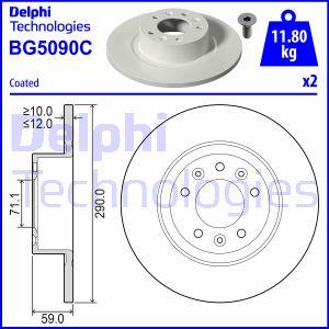 Delphi BG5090C - Гальмівний диск autozip.com.ua