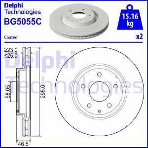 Delphi BG5055C - Гальмівний диск autozip.com.ua