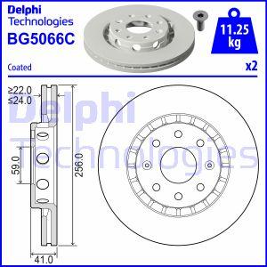 Delphi BG5066C - Гальмівний диск autozip.com.ua