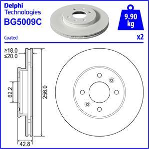 Delphi BG5009C - Гальмівний диск autozip.com.ua