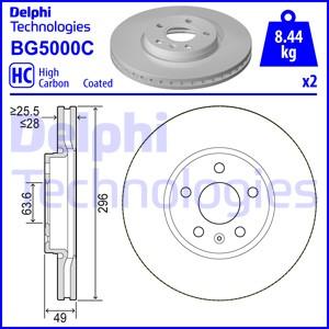 Delphi BG5000C - Гальмівний диск autozip.com.ua