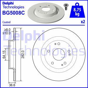 Delphi BG5008C - Гальмівний диск autozip.com.ua