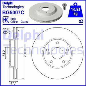 Delphi BG5007C - Гальмівний диск autozip.com.ua