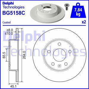 Delphi BG5158C - Гальмівний диск autozip.com.ua