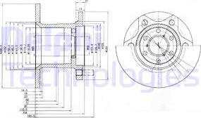 Delphi BG649 - Гальмівний диск autozip.com.ua