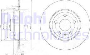 Delphi BG3996 - Гальмівний диск autozip.com.ua