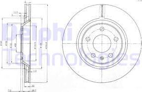 Delphi BG3997 - Гальмівний диск autozip.com.ua