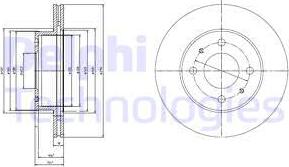 Delphi BG3946 - Гальмівний диск autozip.com.ua