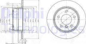 Delphi BG3940 - Гальмівний диск autozip.com.ua