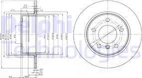 Delphi BG3948C - Гальмівний диск autozip.com.ua