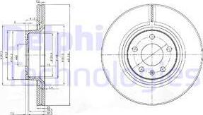 Delphi BG3942 - Гальмівний диск autozip.com.ua