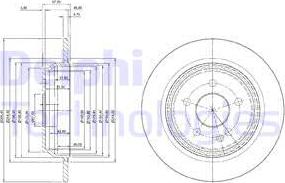 Delphi BG3969 - Гальмівний диск autozip.com.ua