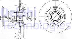 Delphi BG3962 - Гальмівний диск autozip.com.ua