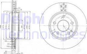 Delphi BG3909 - Гальмівний диск autozip.com.ua