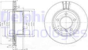 Delphi BG3900 - Гальмівний диск autozip.com.ua