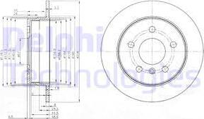 Delphi BG3910C-18B1 - Гальмівний диск autozip.com.ua