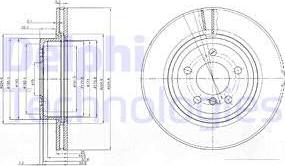 Delphi BG3938 - Гальмівний диск autozip.com.ua